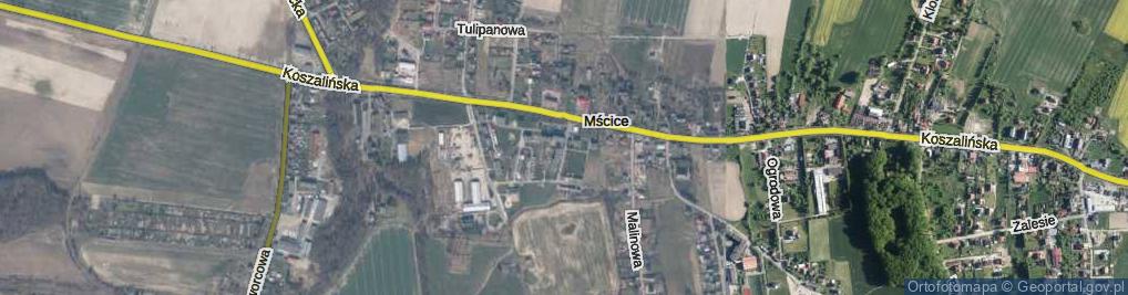 Zdjęcie satelitarne Mścice ul.