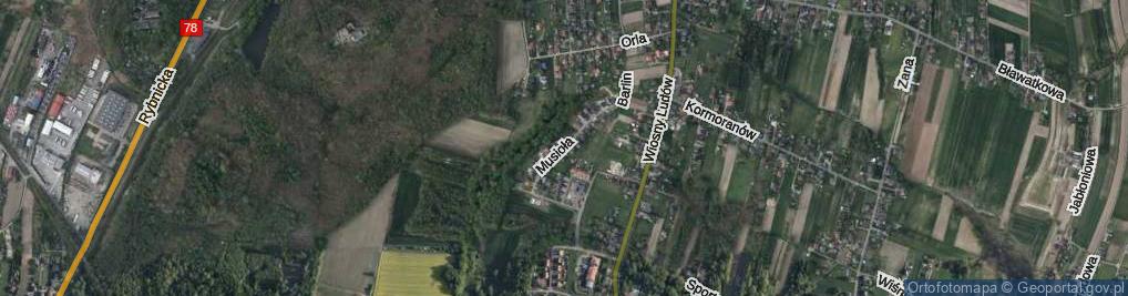 Zdjęcie satelitarne Musioła Pawła ul.