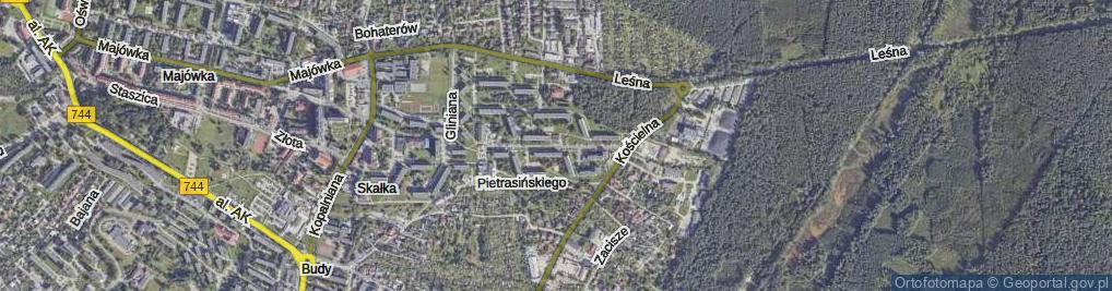 Zdjęcie satelitarne Murarska ul.