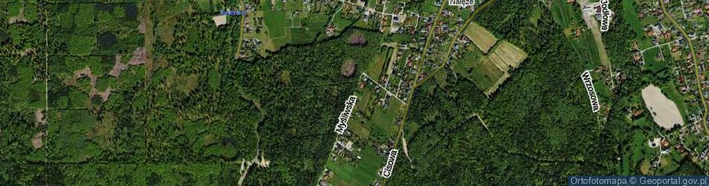 Zdjęcie satelitarne Myśliwska ul.