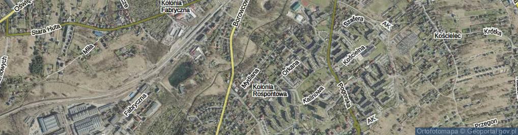 Zdjęcie satelitarne Mydlana ul.