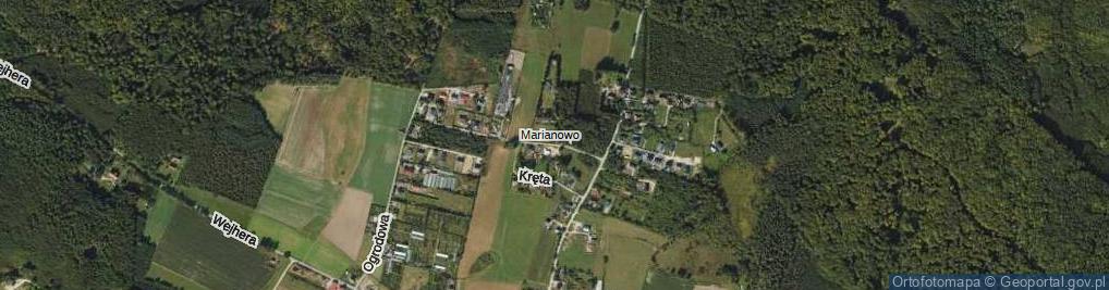 Zdjęcie satelitarne Myśliwska ul.