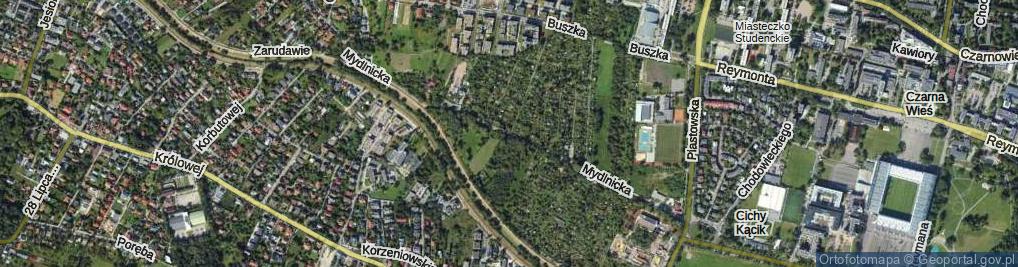 Zdjęcie satelitarne Mydlnicka ul.