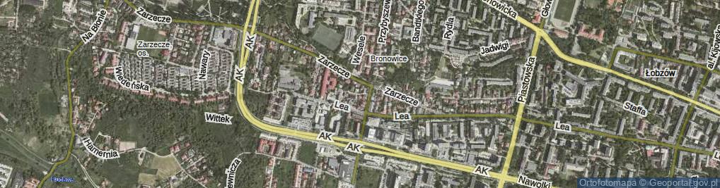 Zdjęcie satelitarne Mysłakowskiego Zygmunta ul.
