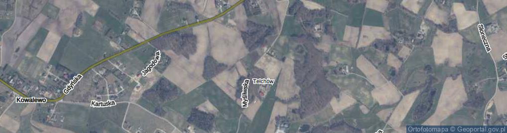 Zdjęcie satelitarne Myśliwska ul.