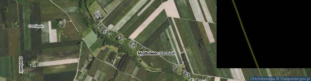 Zdjęcie satelitarne Mystkówiec-Szczucin ul.