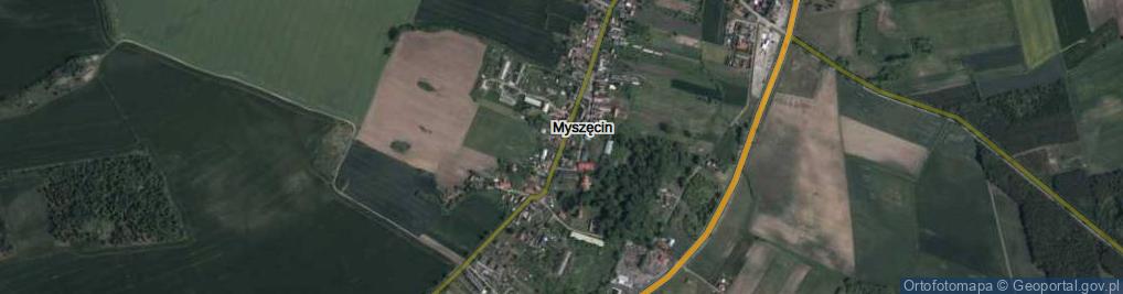 Zdjęcie satelitarne Myszęcin ul.