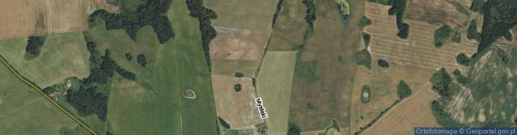 Zdjęcie satelitarne Mysłaki ul.