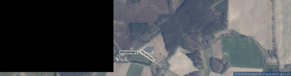 Zdjęcie satelitarne Myślimierz ul.