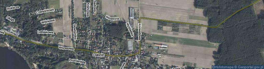 Zdjęcie satelitarne Myśliwska ul.