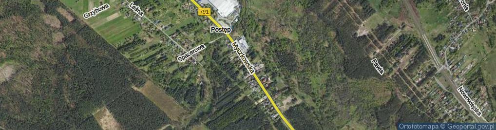 Zdjęcie satelitarne Myszkowska ul.