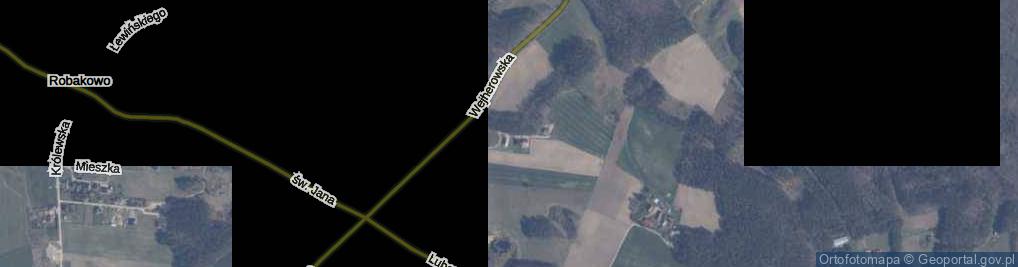 Zdjęcie satelitarne Myśliwska ul.
