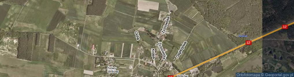 Zdjęcie satelitarne Myśliwska ul.