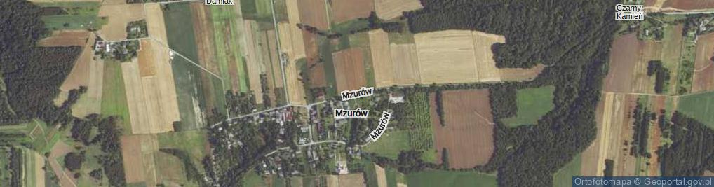 Zdjęcie satelitarne Mzurów ul.