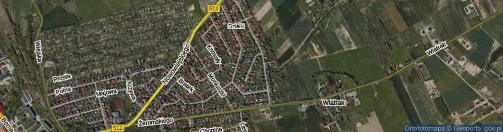 Zdjęcie satelitarne Nałkowskiej Zofii ul.