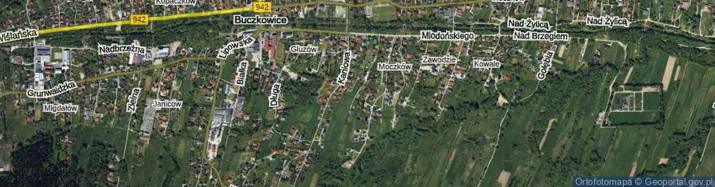 Zdjęcie satelitarne Nad Potokiem ul.