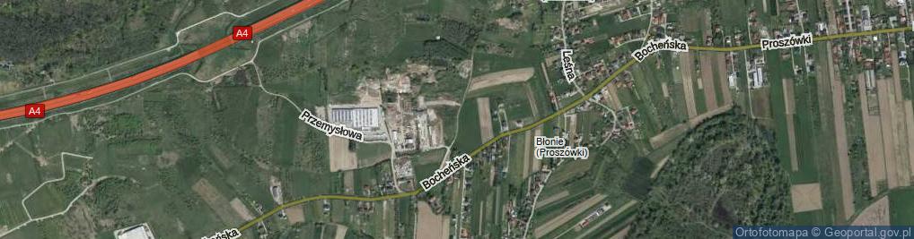 Zdjęcie satelitarne Na Stadion ul.