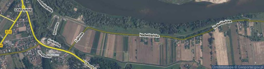 Zdjęcie satelitarne Nadwiślańska ul.