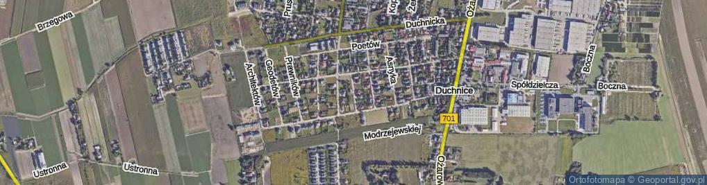 Zdjęcie satelitarne Nadziei ul.