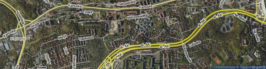 Zdjęcie satelitarne Narewska ul.