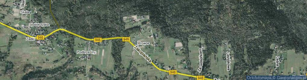 Zdjęcie satelitarne Na Gronicek ul.