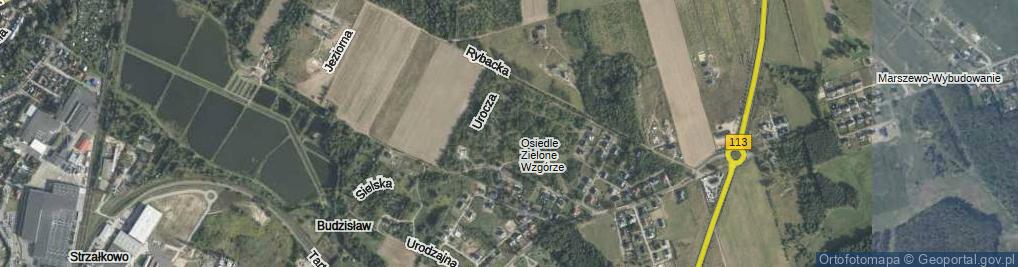 Zdjęcie satelitarne Na Polanie ul.