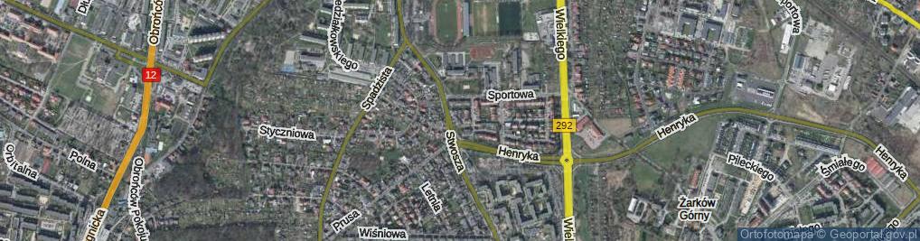 Zdjęcie satelitarne Narciarska ul.