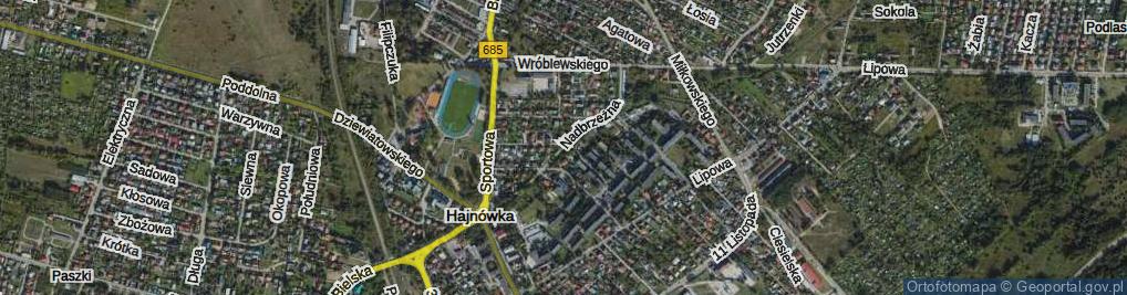 Zdjęcie satelitarne Nadbrzeżna ul.