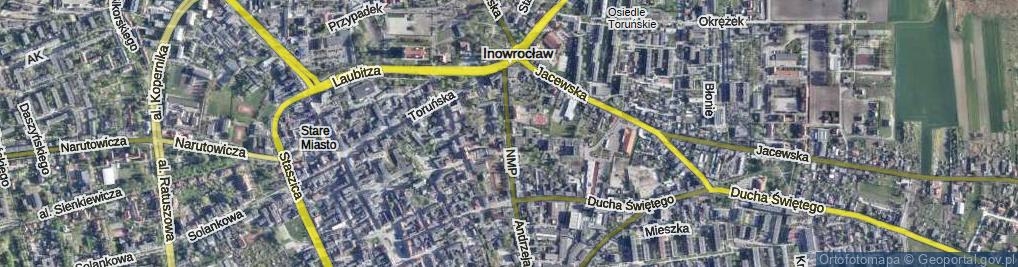 Zdjęcie satelitarne Najświętszej Marii Panny ul.
