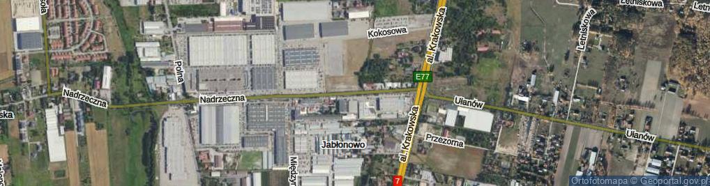Zdjęcie satelitarne Nadrzeczna ul.