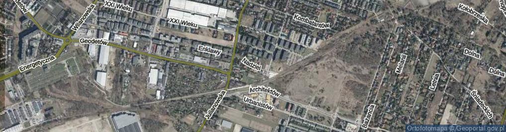 Zdjęcie satelitarne Nadziei ul.