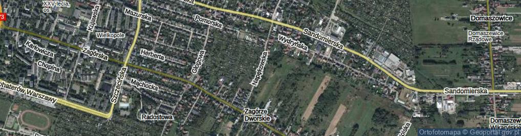 Zdjęcie satelitarne Napękowska ul.