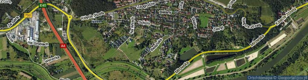 Zdjęcie satelitarne Na Grabinach ul.