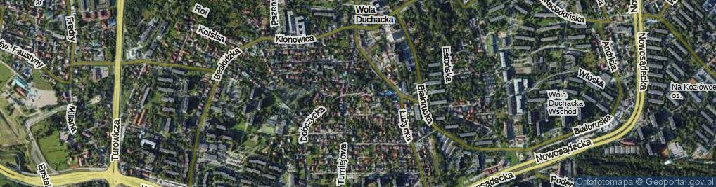 Zdjęcie satelitarne Na Łuku ul.