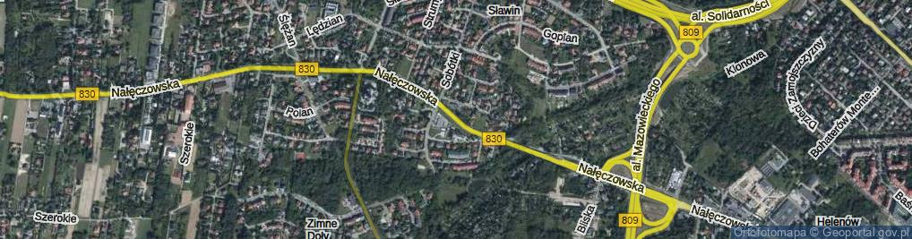 Zdjęcie satelitarne Nałęczowska ul.