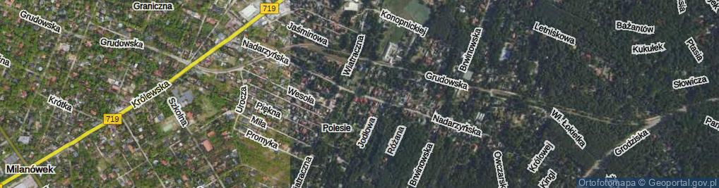 Zdjęcie satelitarne Nadarzyńska ul.