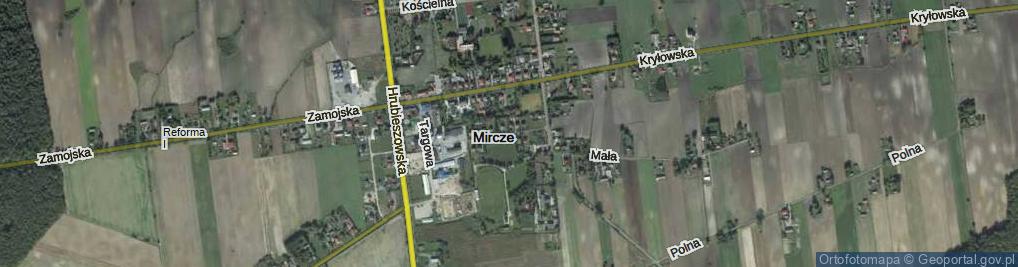 Zdjęcie satelitarne Nad Stawami ul.