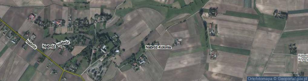 Zdjęcie satelitarne Nabróż-Kolonia ul.