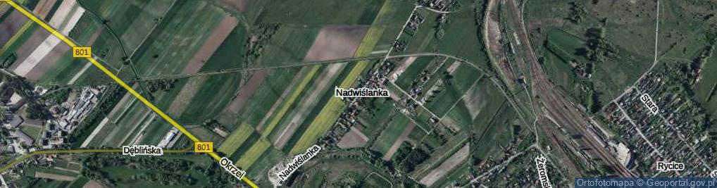 Zdjęcie satelitarne Nadwiślanka ul.