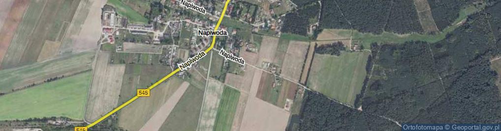 Zdjęcie satelitarne Napiwoda ul.