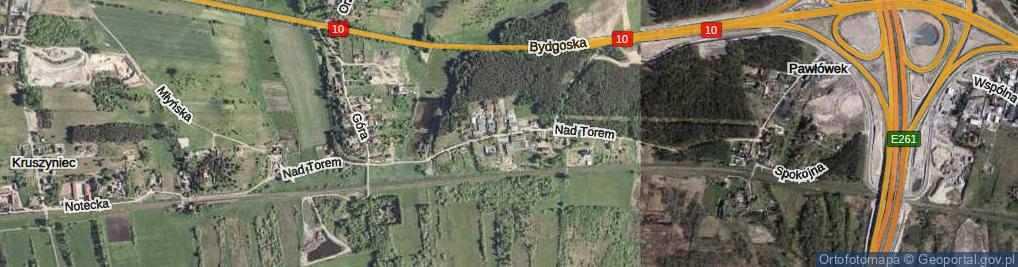 Zdjęcie satelitarne Nad Torem ul.