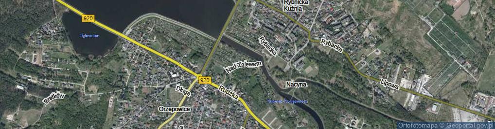 Zdjęcie satelitarne Nad Zalewem ul.