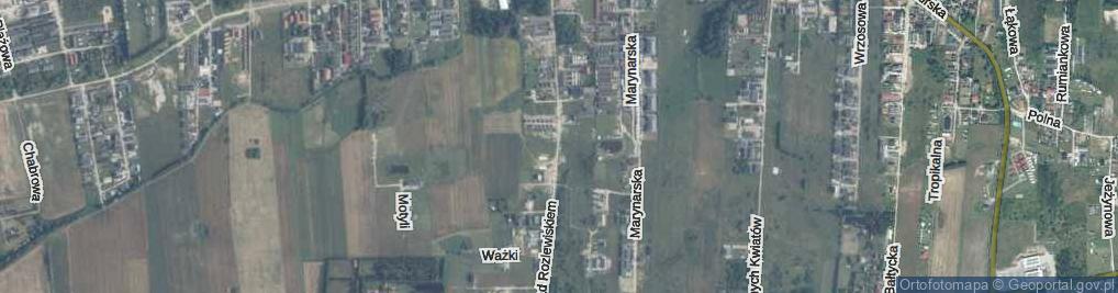 Zdjęcie satelitarne Nad Rozlewiskiem ul.