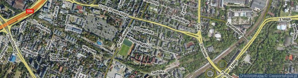Zdjęcie satelitarne Narcyzów ul.