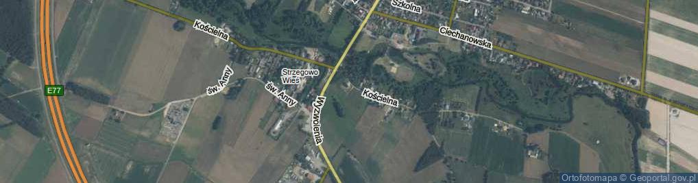 Zdjęcie satelitarne Nadrzeczna ul.