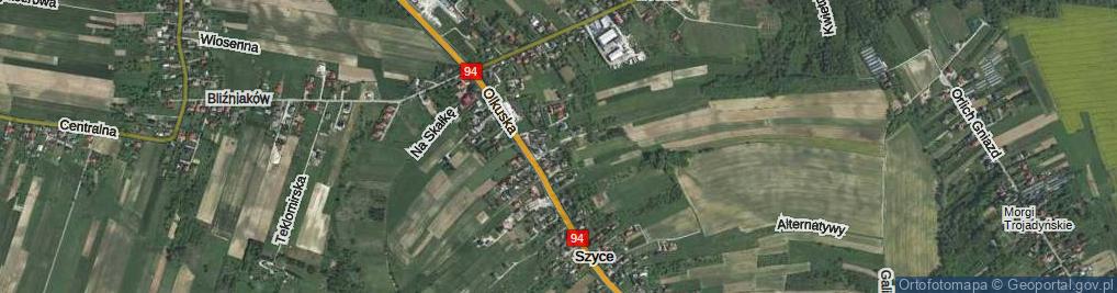 Zdjęcie satelitarne Nasza ul.