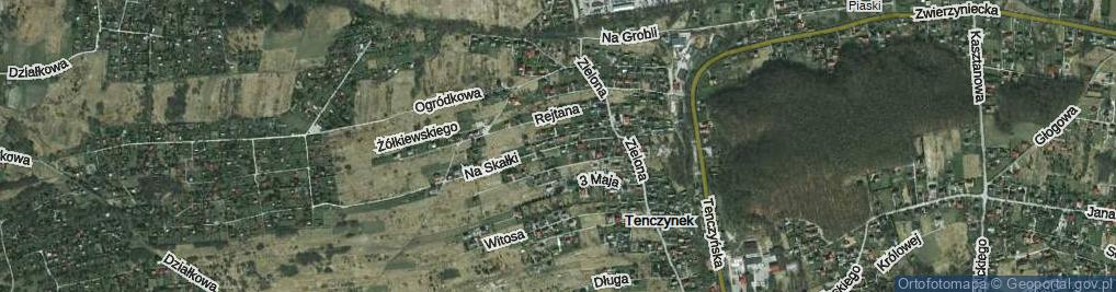 Zdjęcie satelitarne Na Skałki ul.