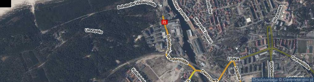 Zdjęcie satelitarne Na Wydmie ul.