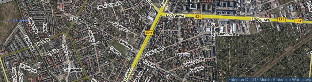 Zdjęcie satelitarne Nauczycielska ul.