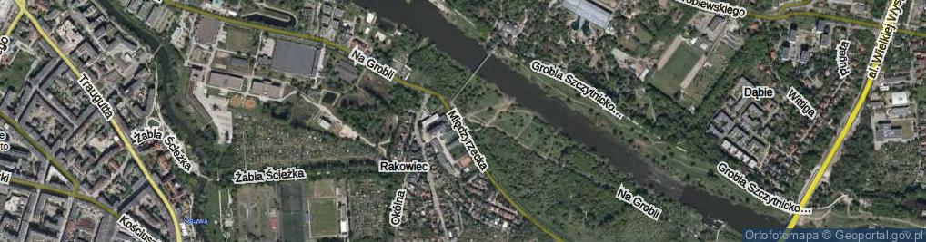 Zdjęcie satelitarne Na Grobli ul.